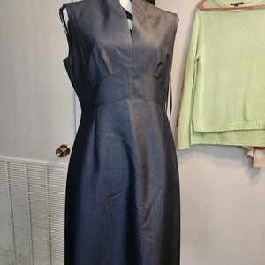 ANTONIO MELANI One Shoulder Navy Dress